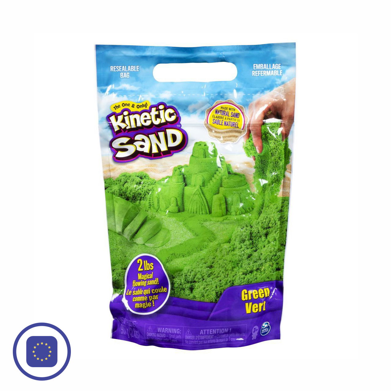 Kinetic Sand 1 kg grün