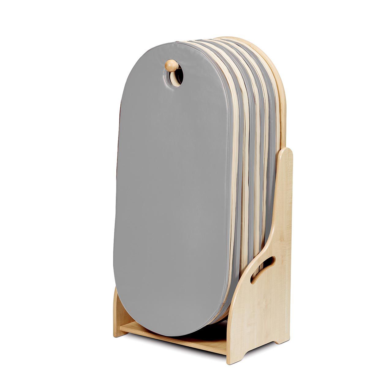 Schlummerkasten mit 10 Matten beige / grau