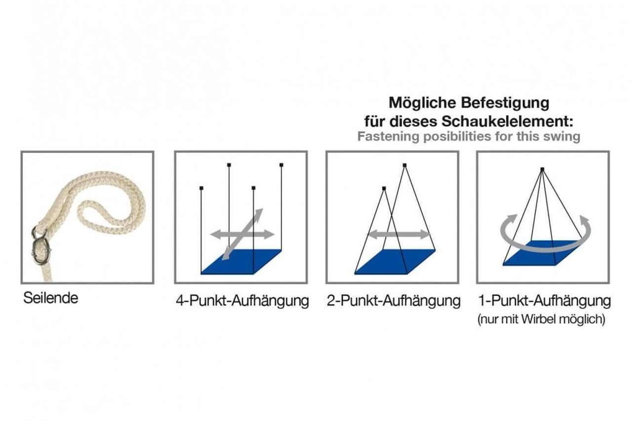 Viereckschaukel blau