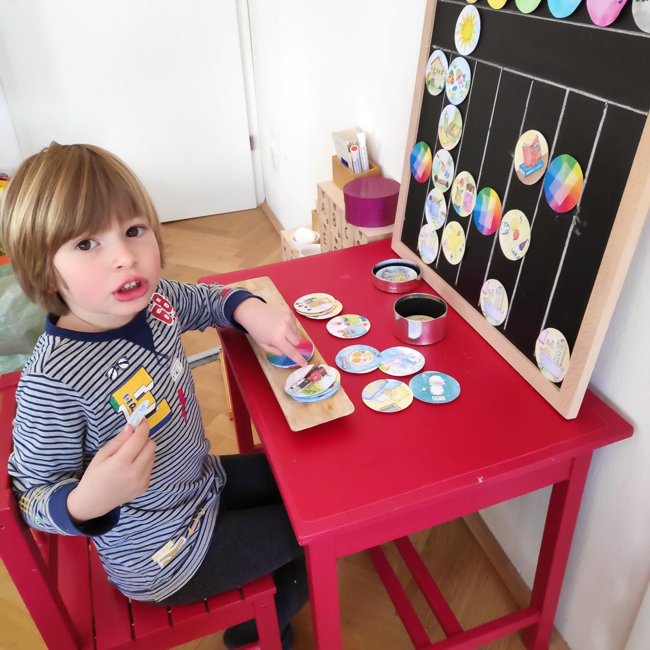 Tagesablaufkarten 96-tlg.  für Farbkreis