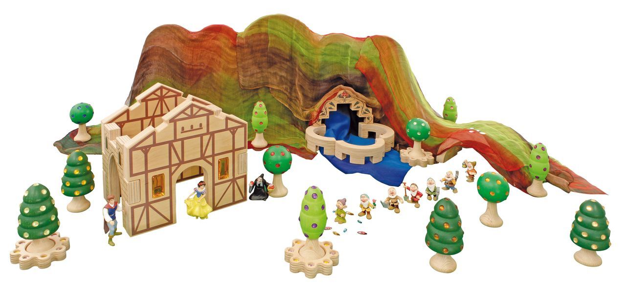 Bauernhof Set mit Holzkiste 6 tlg.