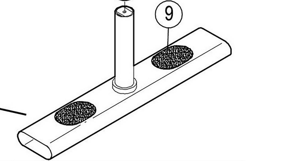 Winther T-Rahmen (Unterteil) für Vorderräder 497
