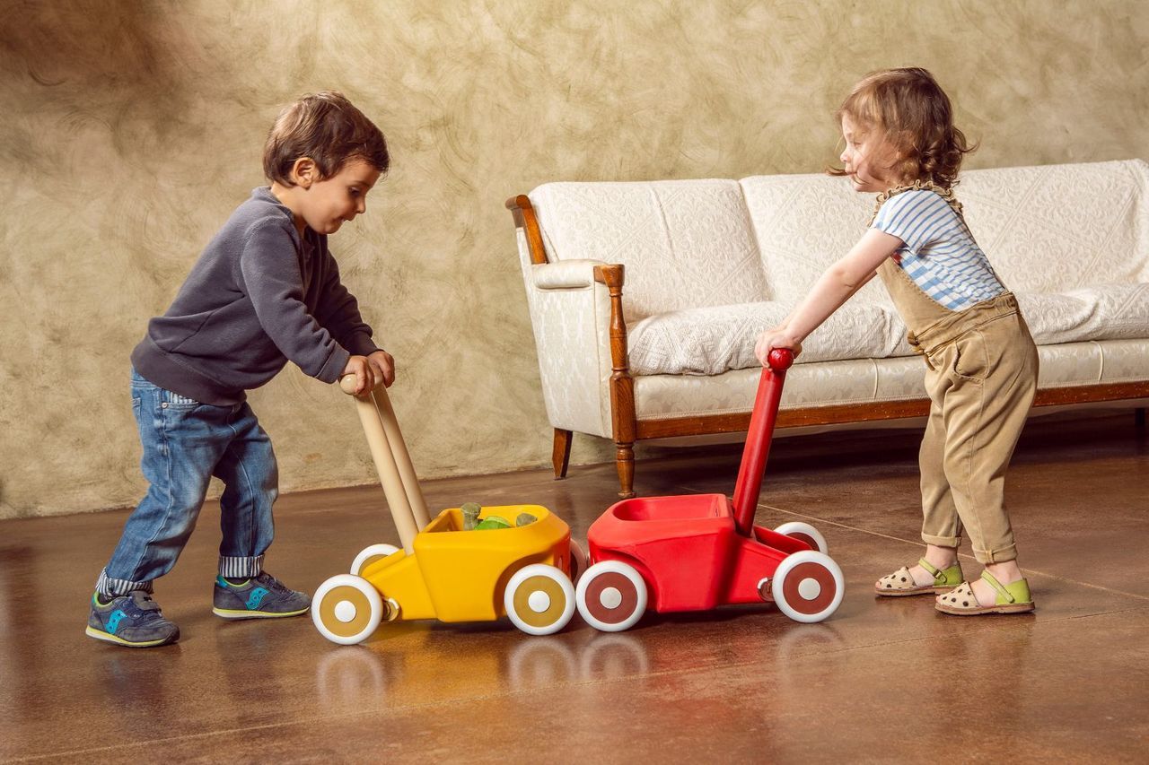 Lauflernwagen Roberto gelb