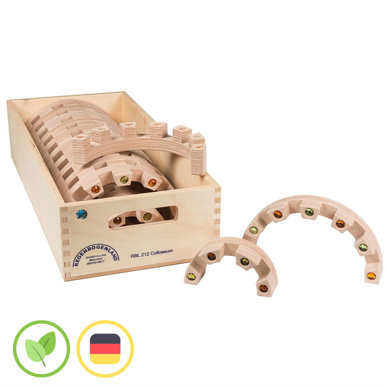 Colloseum Set mit Holzkiste 16 tlg.