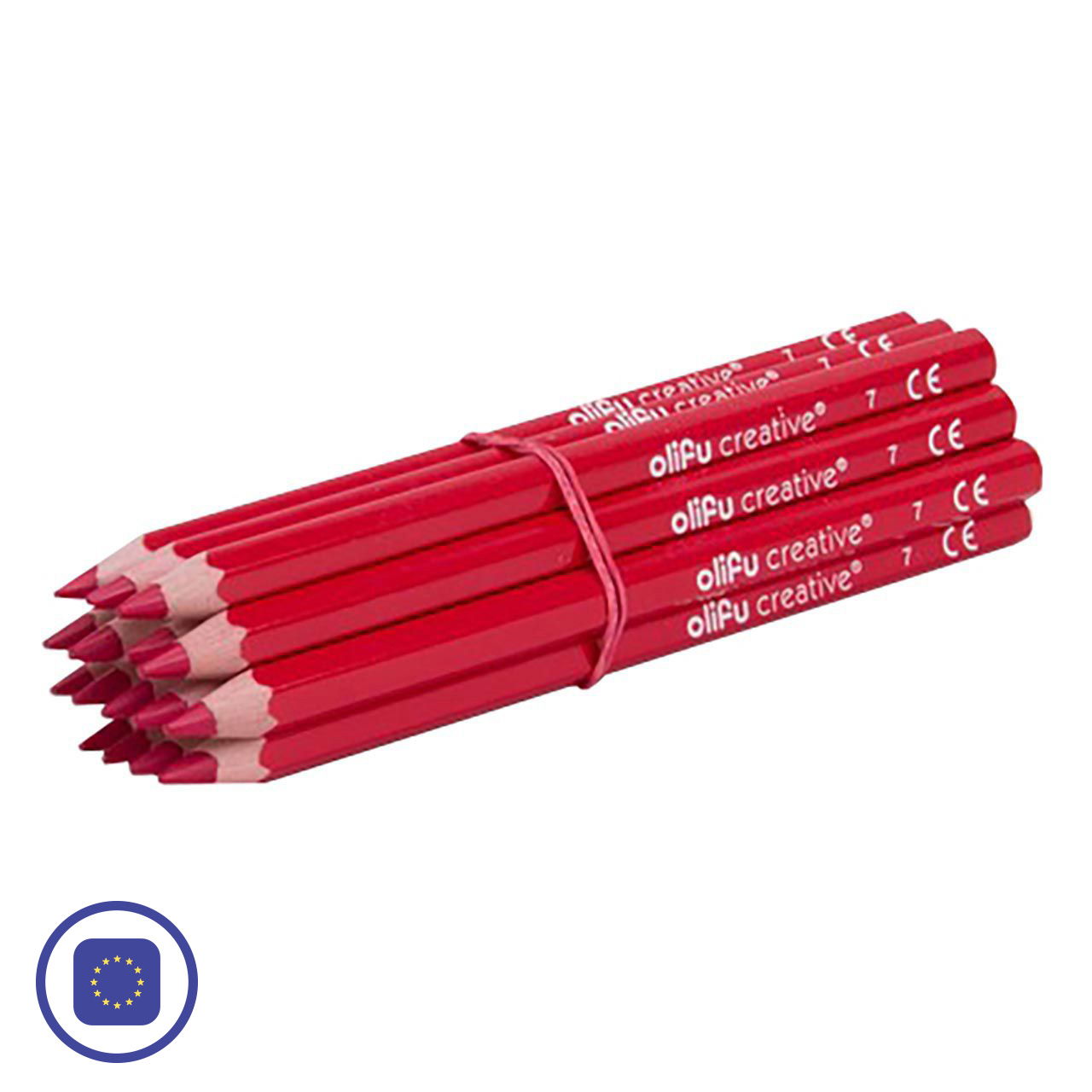 olifu creative Buntstift, poliert, einfarbig, 16er-Pack