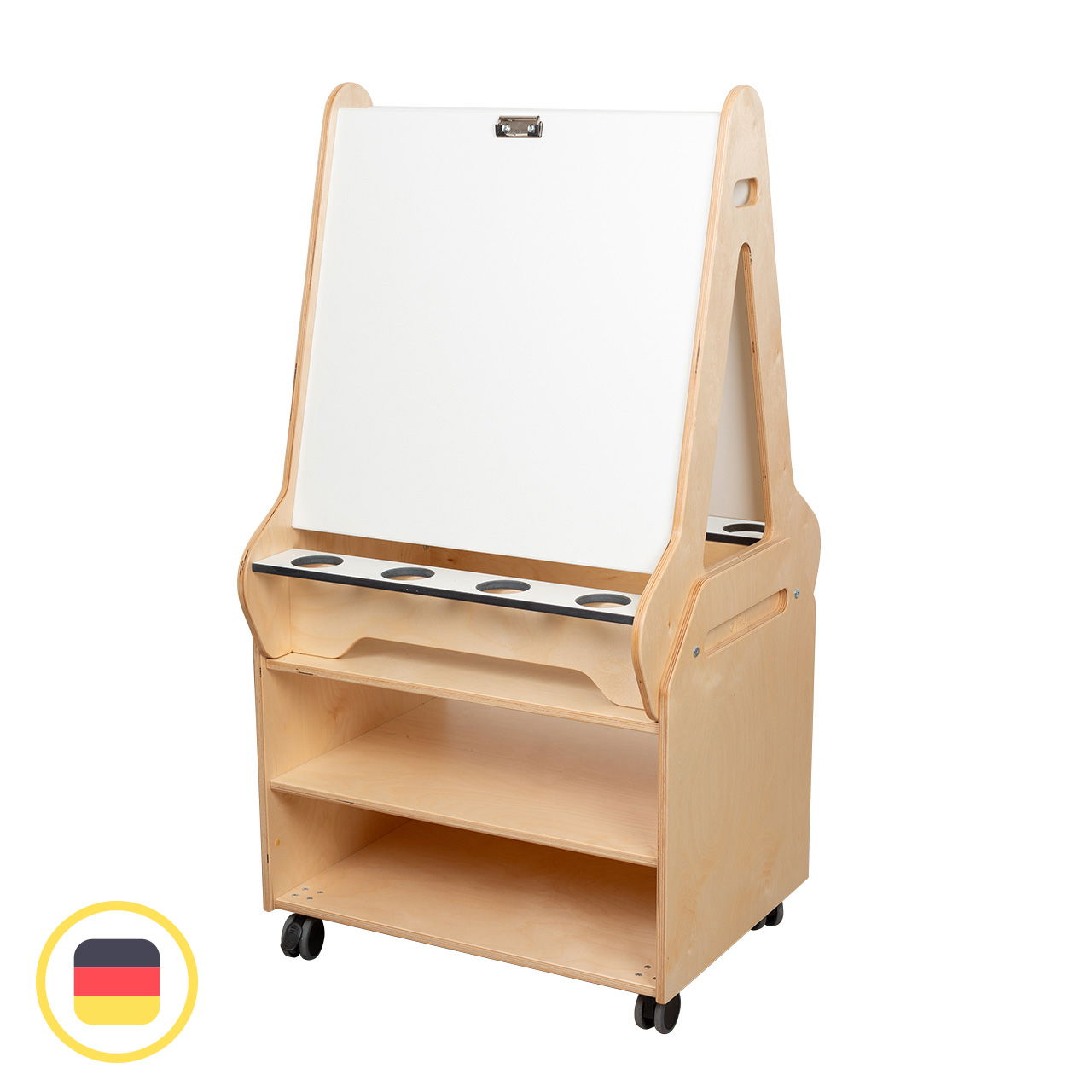 olifu creative Staffelei mit Wagen, doppelseitig für 2 Kinder