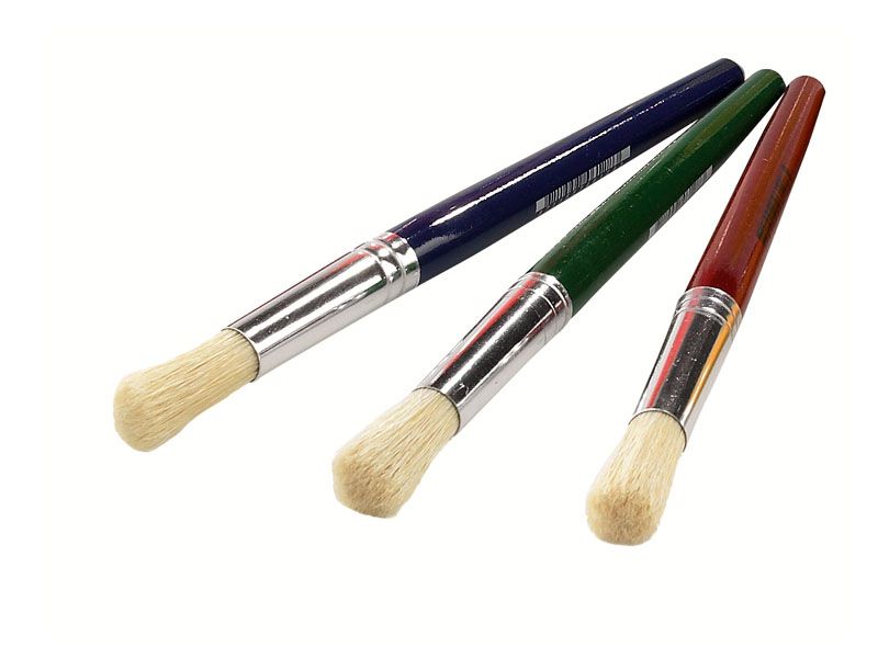 Kinderpinsel dick 12er Pack