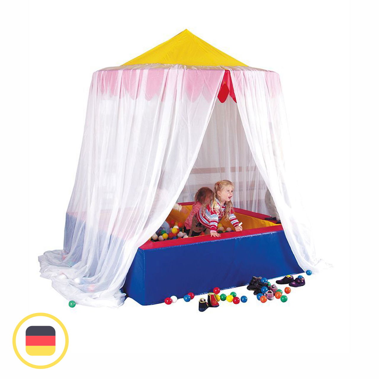 Komplettset Blumenbaldachin und Schleiervorhang