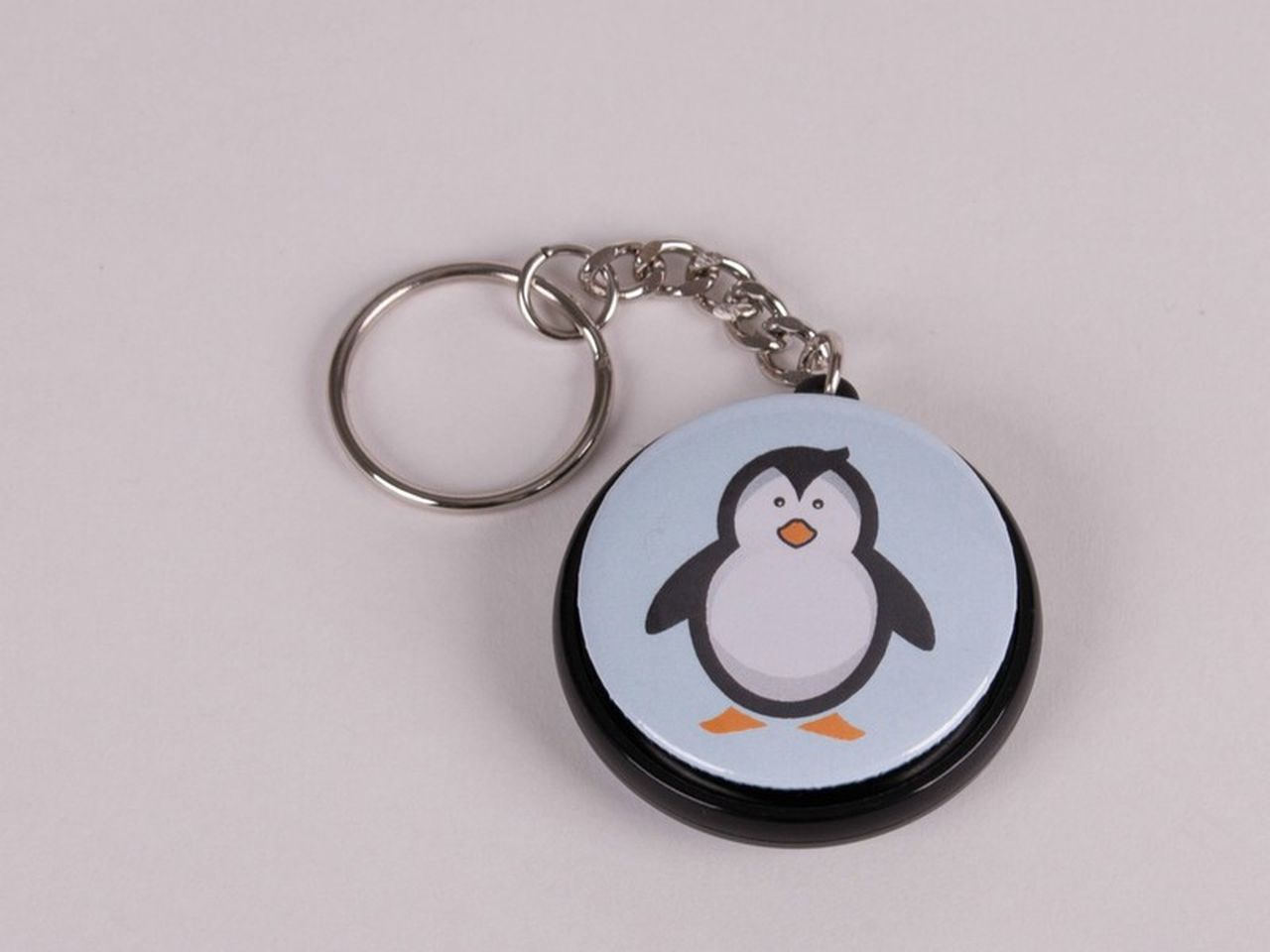 Doppelbutton mit Schlüsselanhänger 37 mm 50er Pack