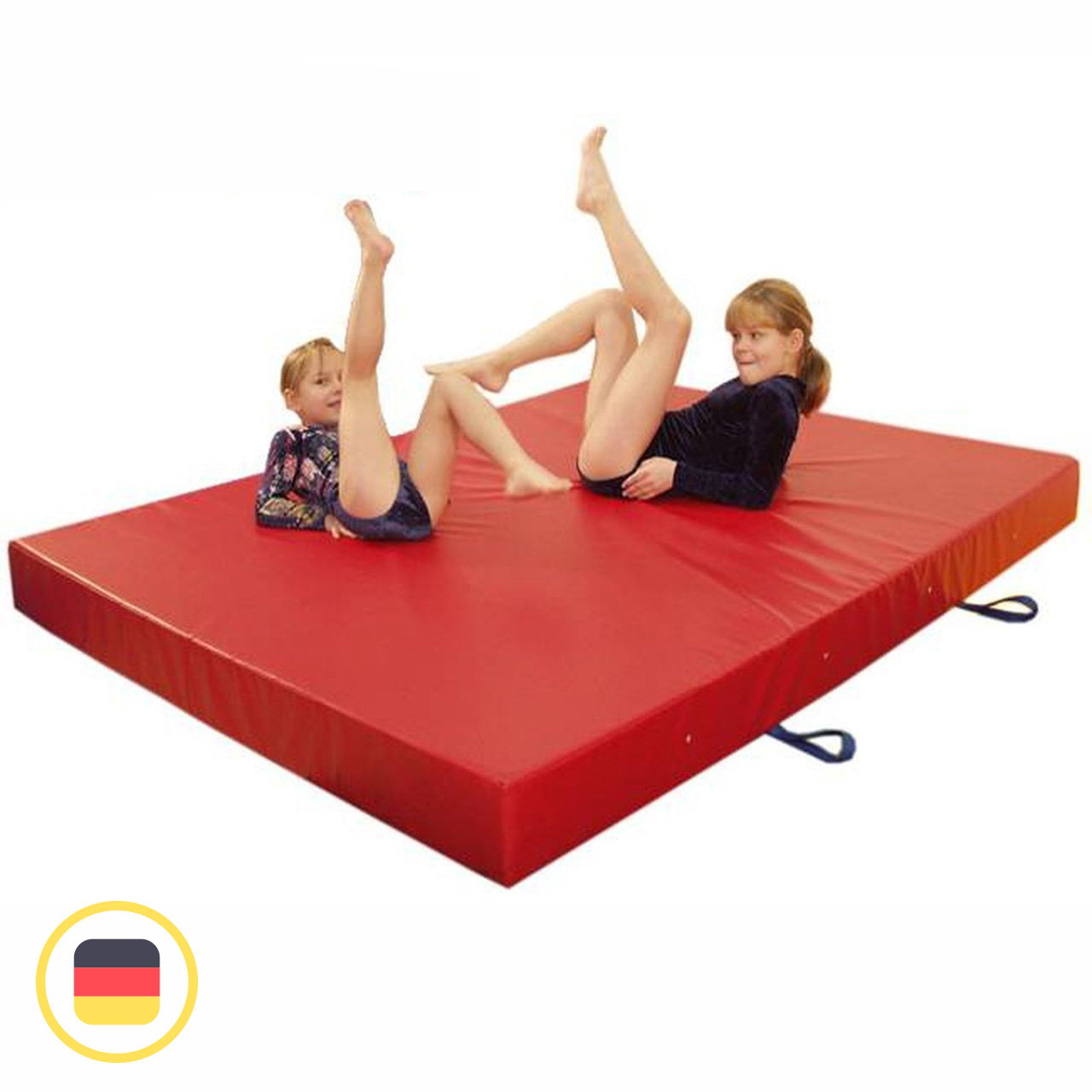 Weichboden rot mit Trageschlaufen 200x150x15 cm
