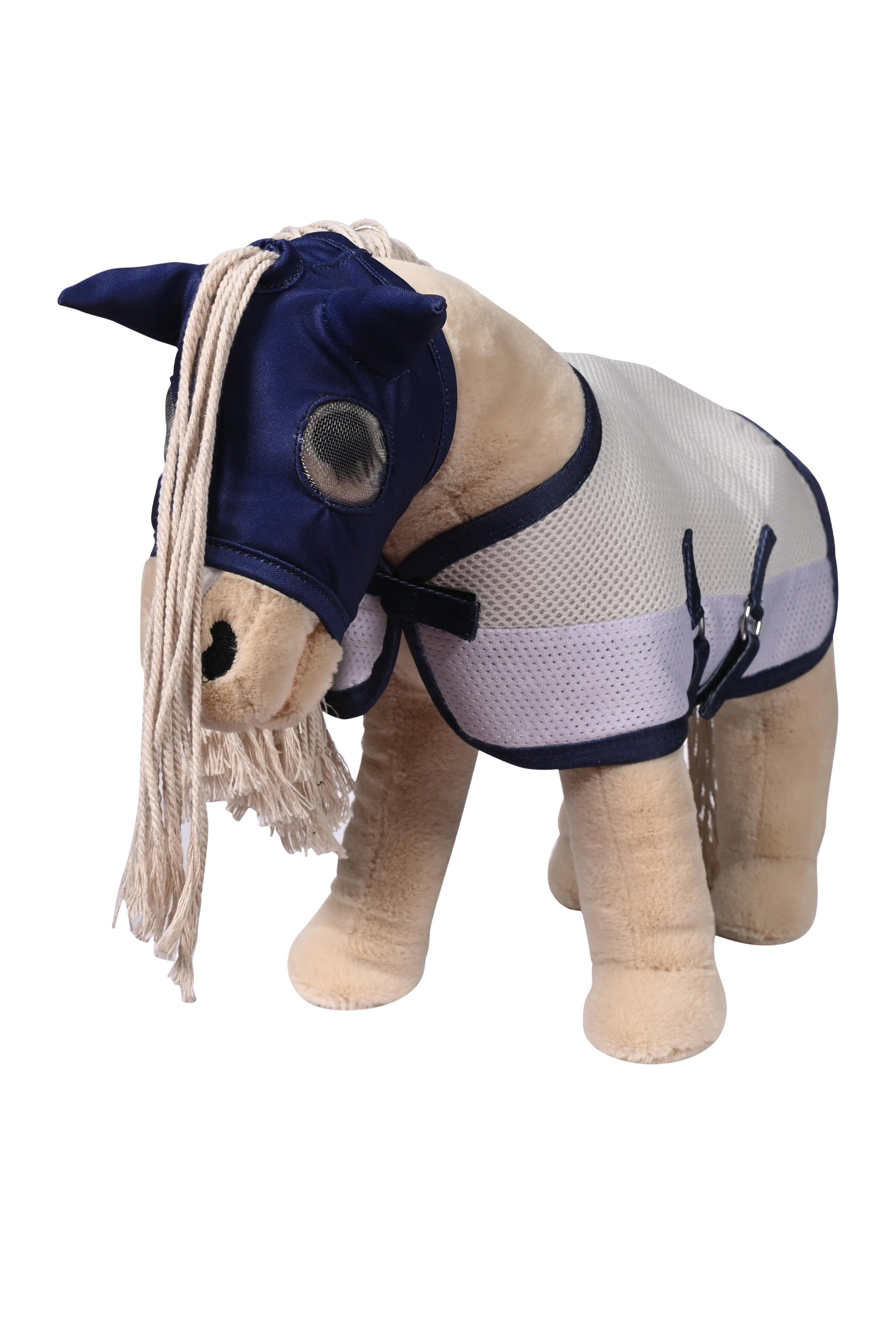 Cuddle Horse, Fliegenset, grau/blau