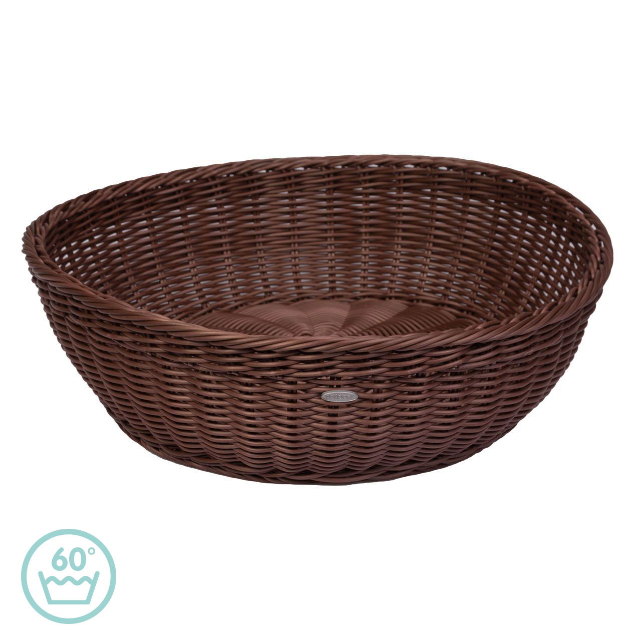 Flechtkorb 200er, rund, braun