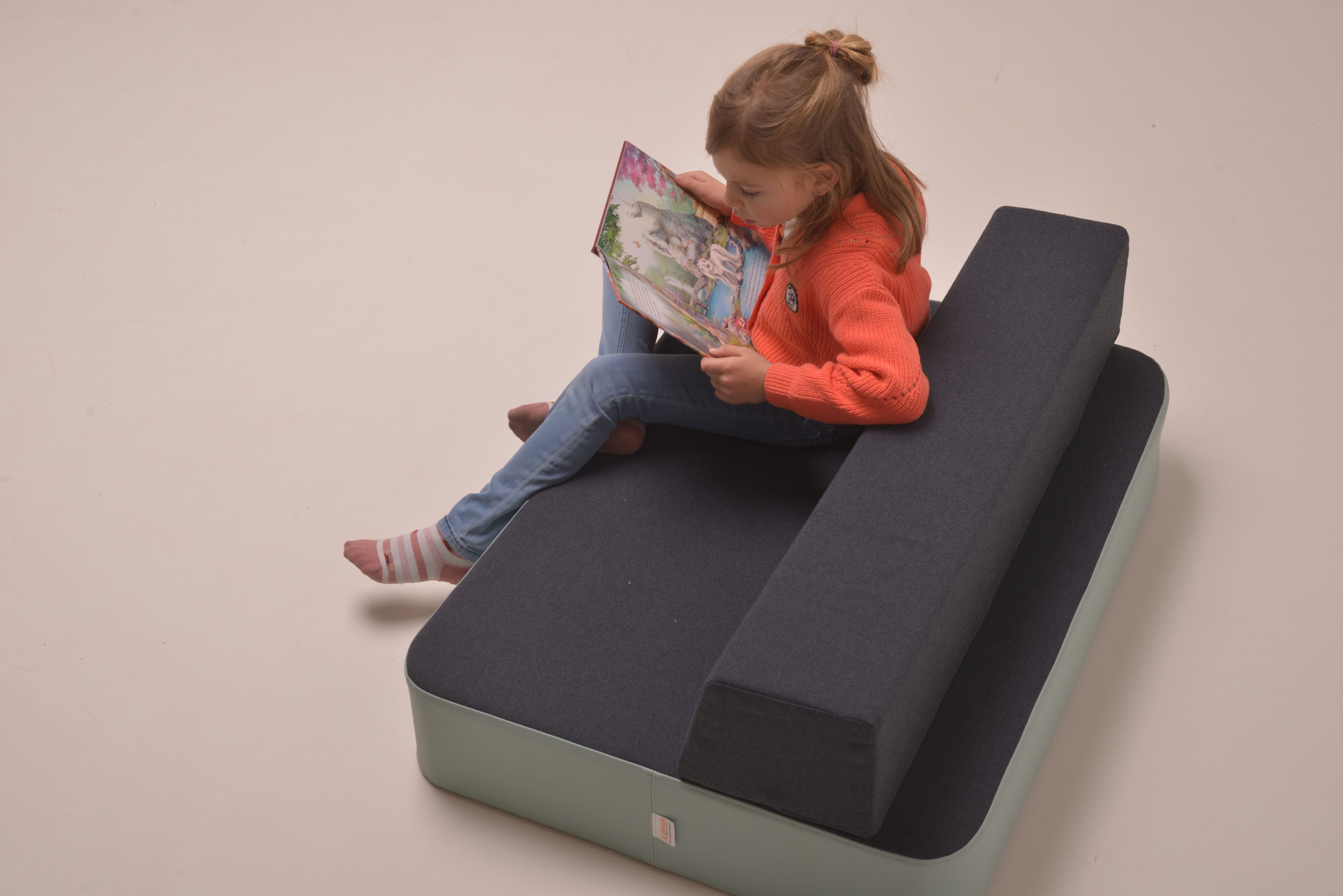 olifu Rückenpolster S, Indoor, Gerade, braun-blau