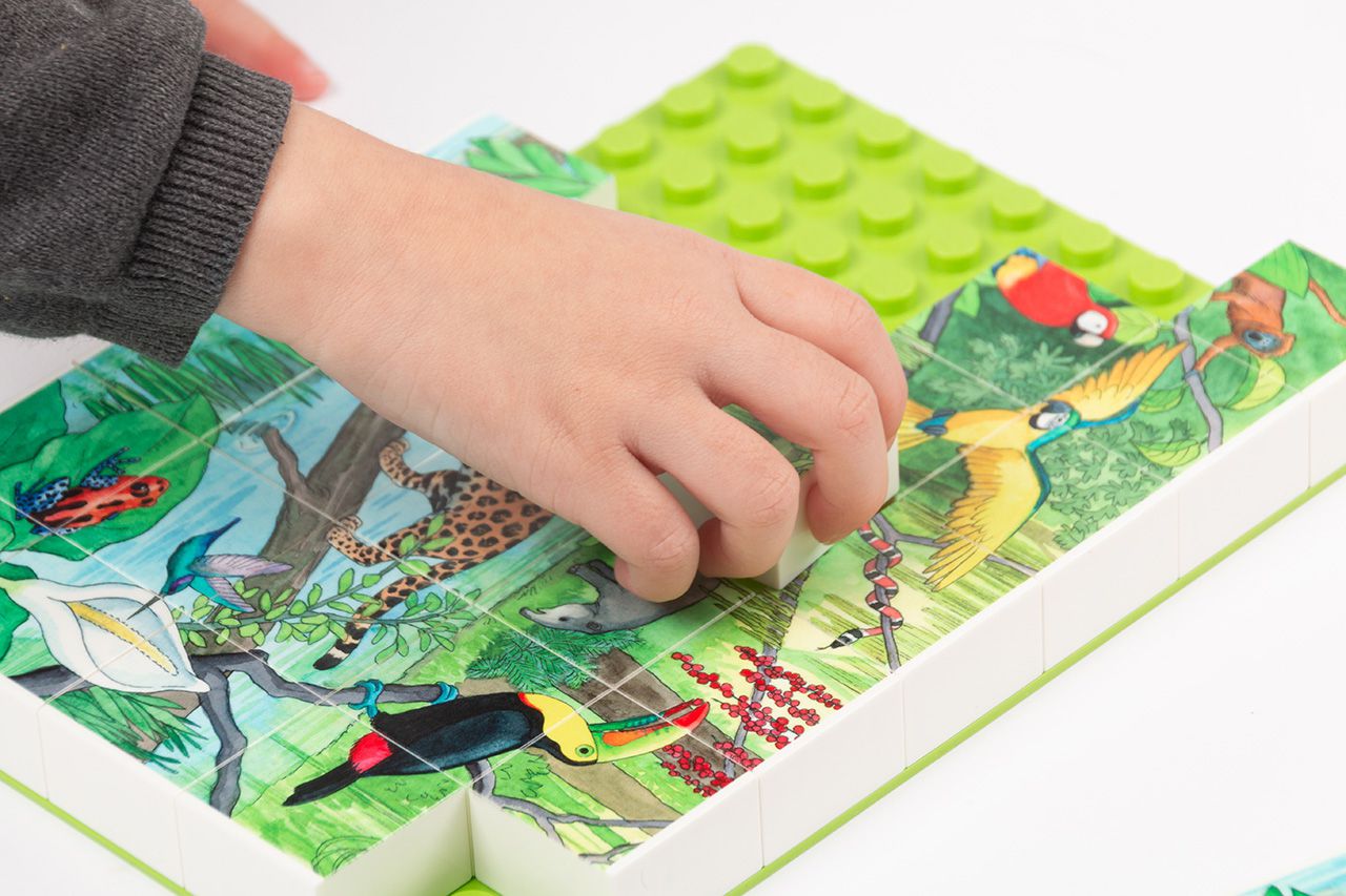 Hubelino Puzzle Tierwelt im tropischen Regenwald