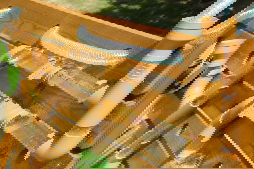 Outdoor Wasserwand mit Zubehör