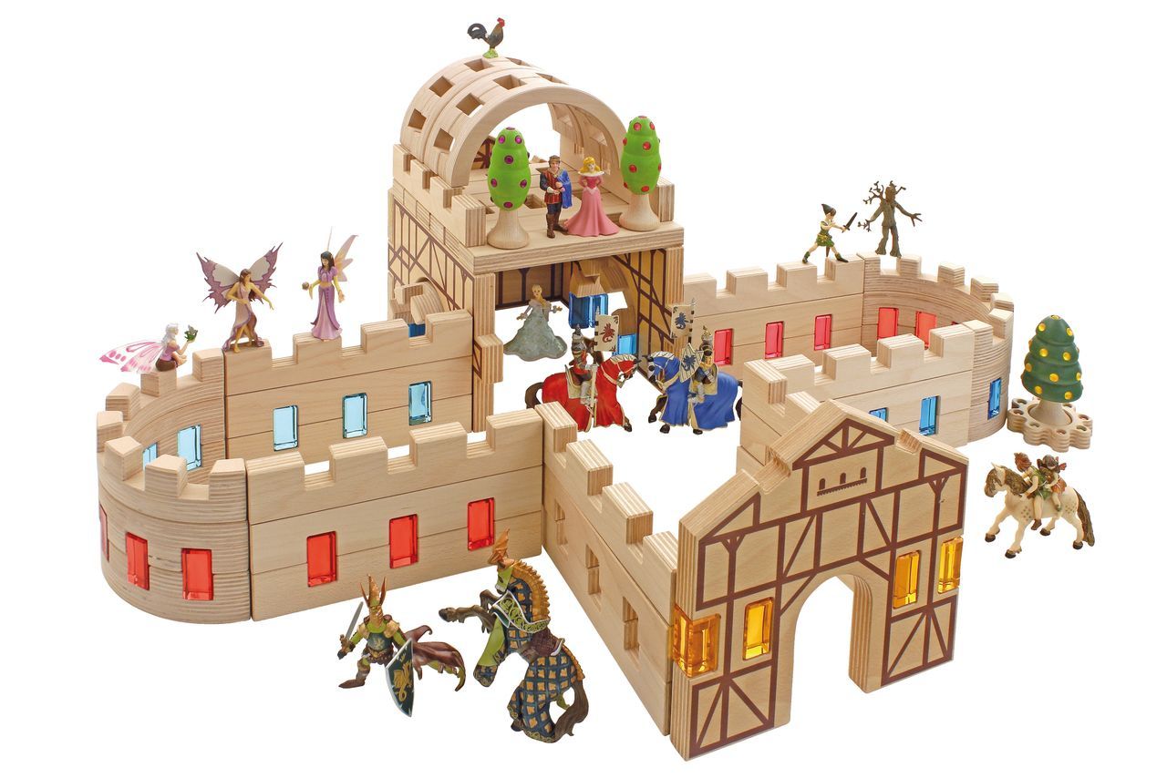 Bauernhof Set mit Holzkiste 6 tlg.