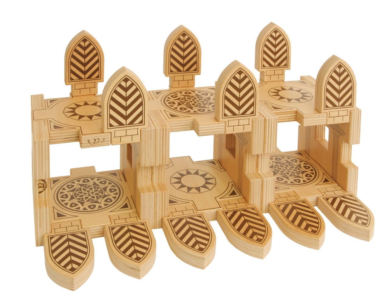 Akropolis Set mit Holzkiste 24 tlg.