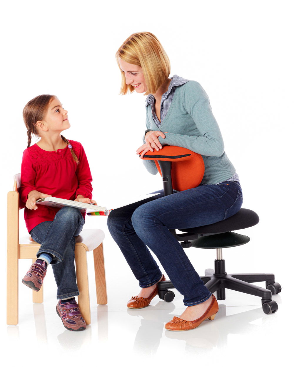 Chairgo smoover Midi, Sitzfläche 37 cm, Sitz höhenverst. 33-42 cm, Rückenlehne verstellbar