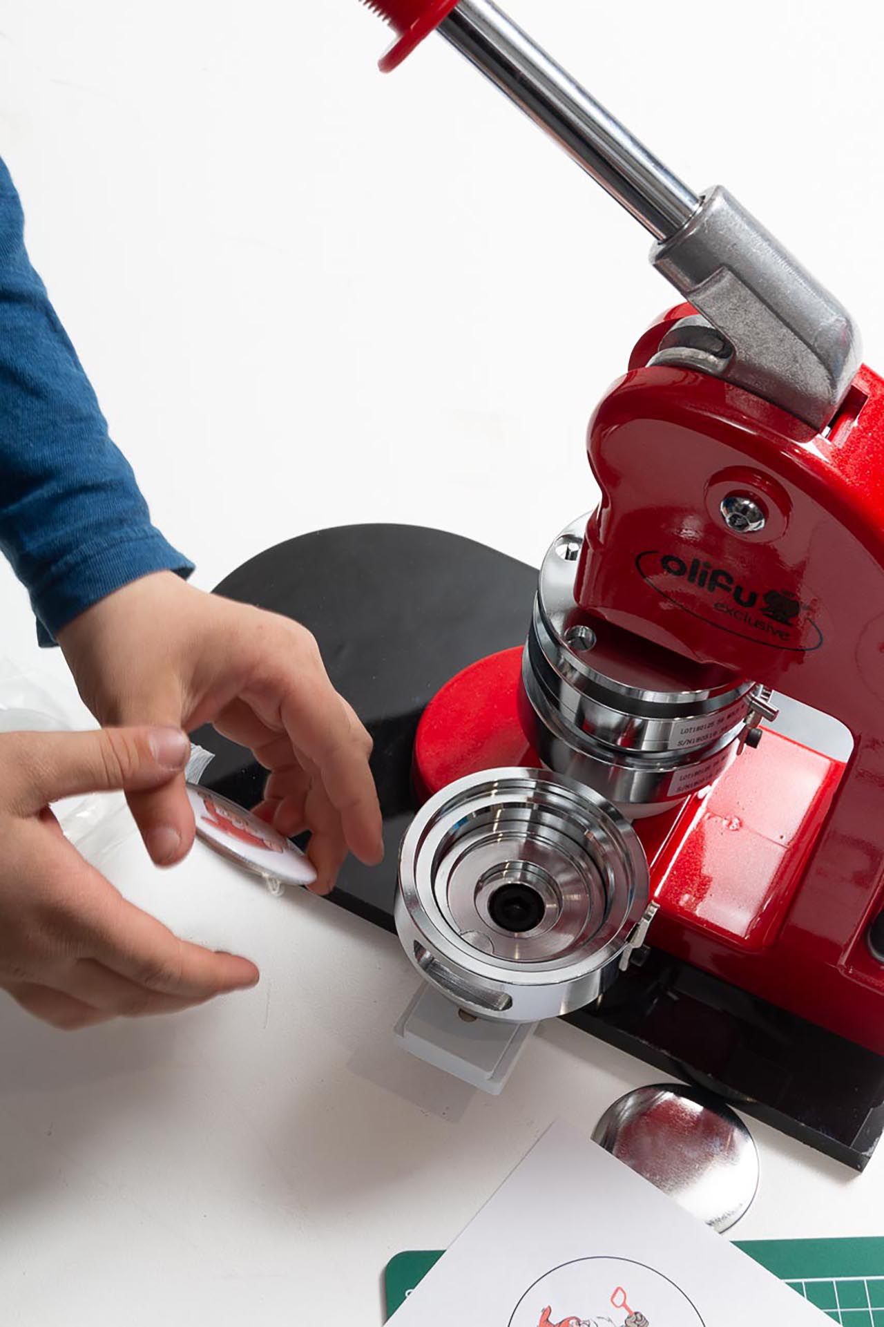 Stanzbuttonmaschine Basic ohne Einsatz