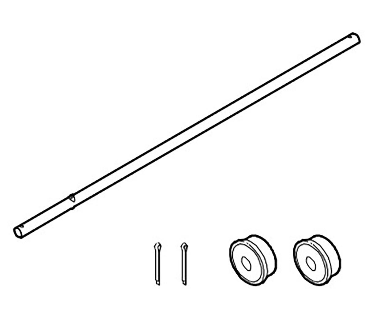 Winther Achse komplett für 463