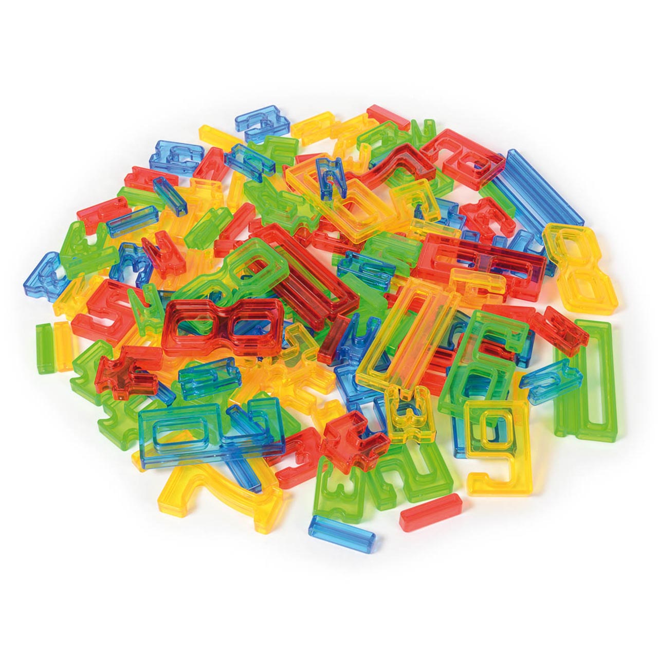 Transparente Zahlen-Bausteine,140er-Pack