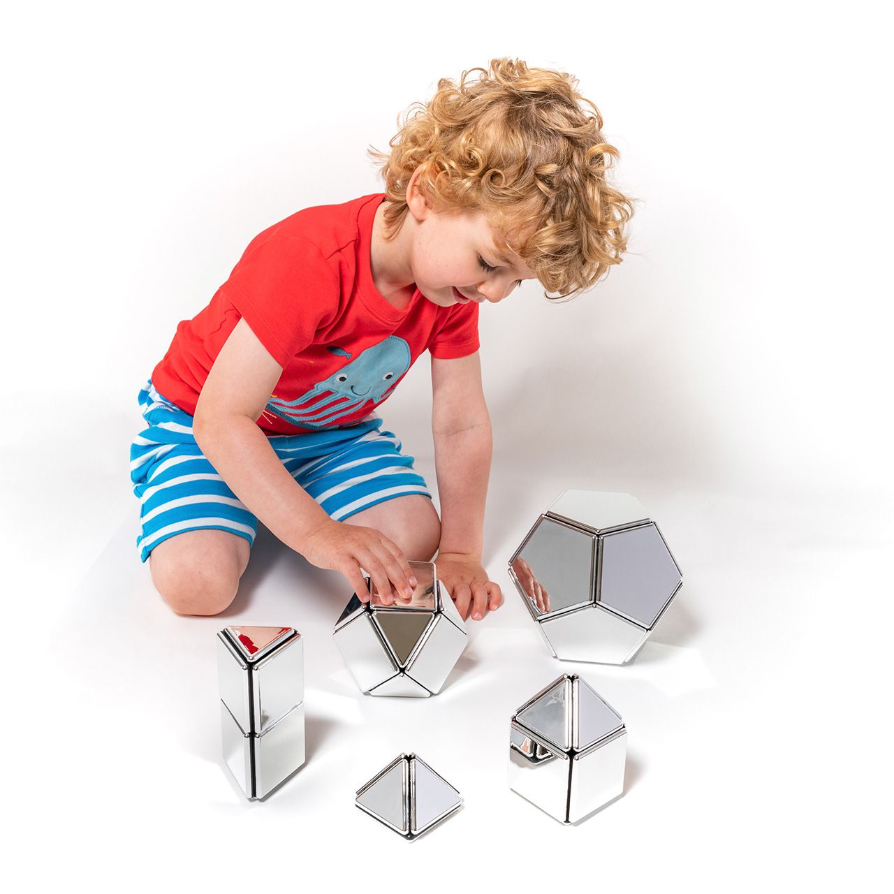 Magnetic Polydron Set I, 48-tlg.