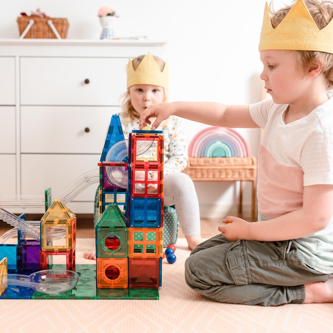 Connetix Ball Run 92er-Pack, Rainbow