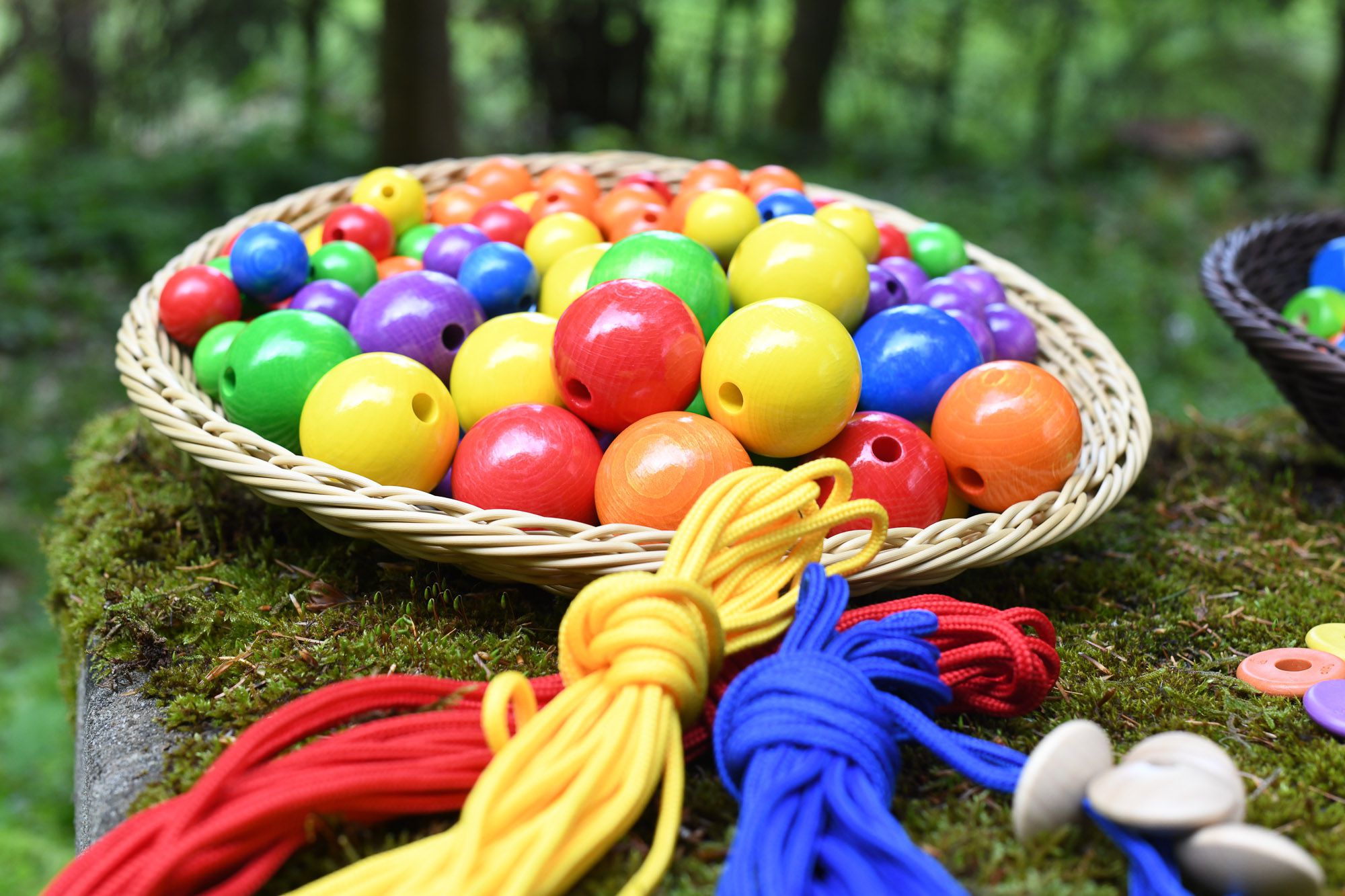 5er-Fädelkugel, bunt, 96er-Pack