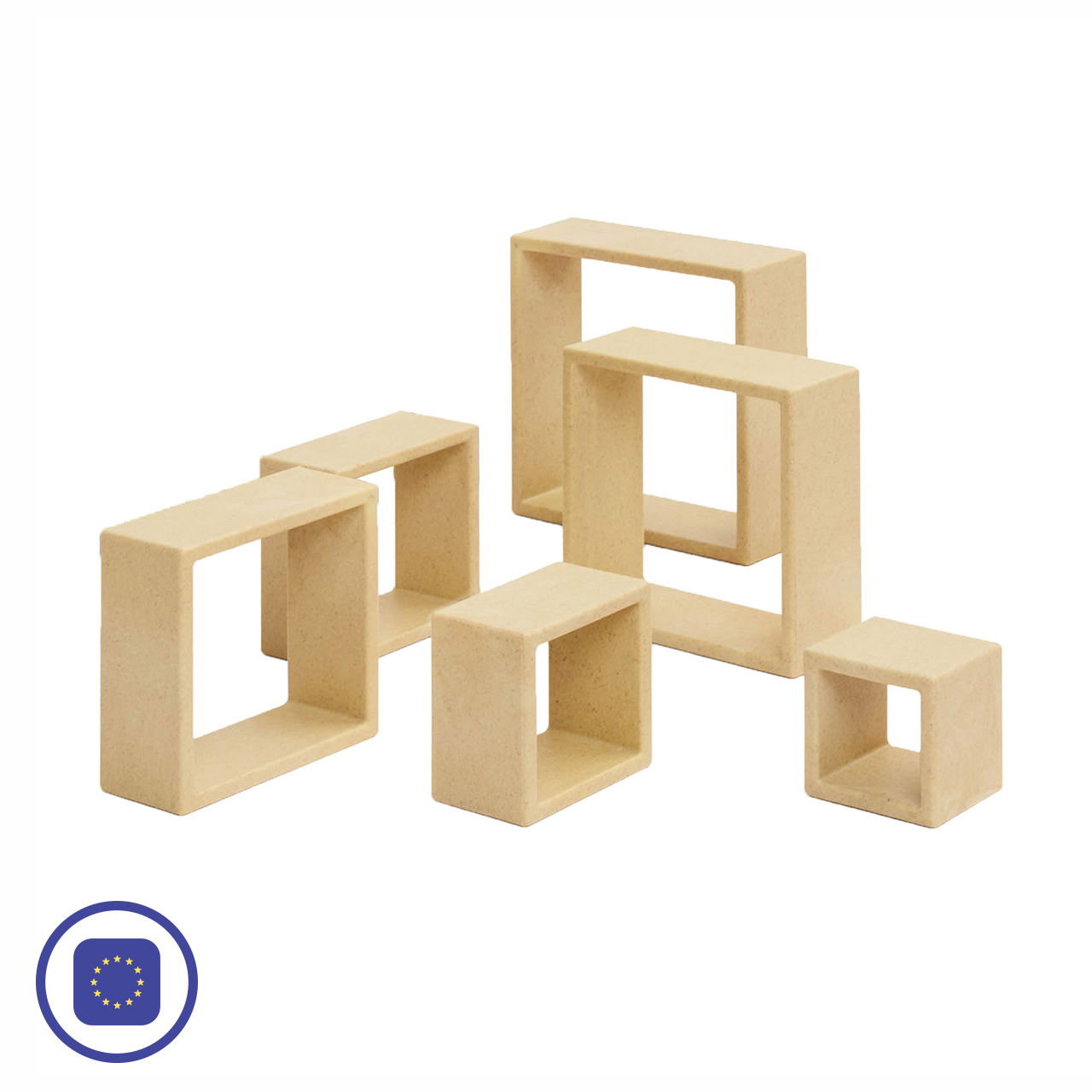 Entdecker Quadrate, natur, 6-tlg.