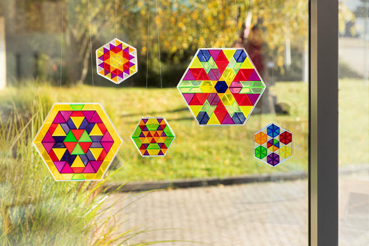 Riesen-Prismo Steine, transparent