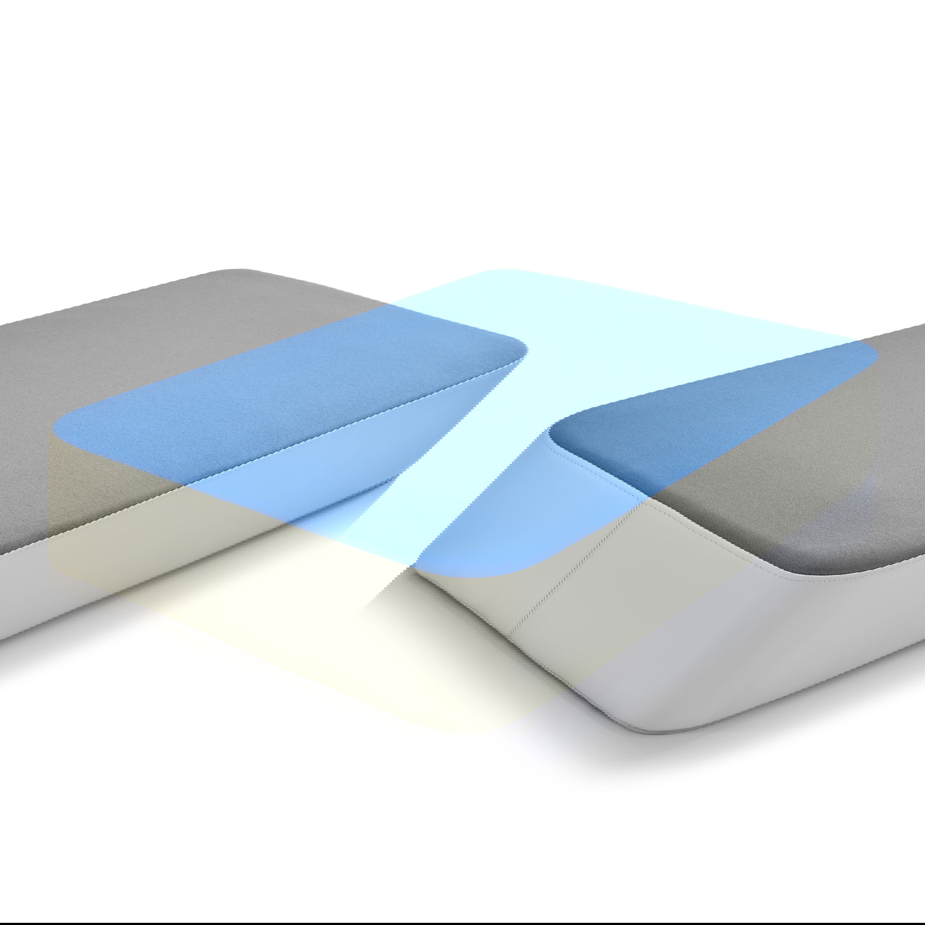 olifu Hüpfpolster S, Indoor, taubenblau/ghost