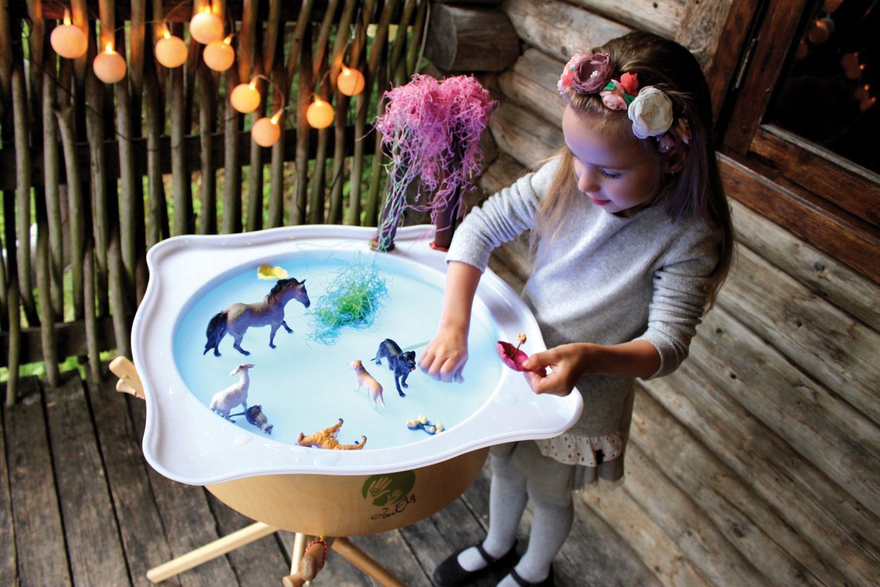 Faszinationsschale weiß für Leuchtkübel