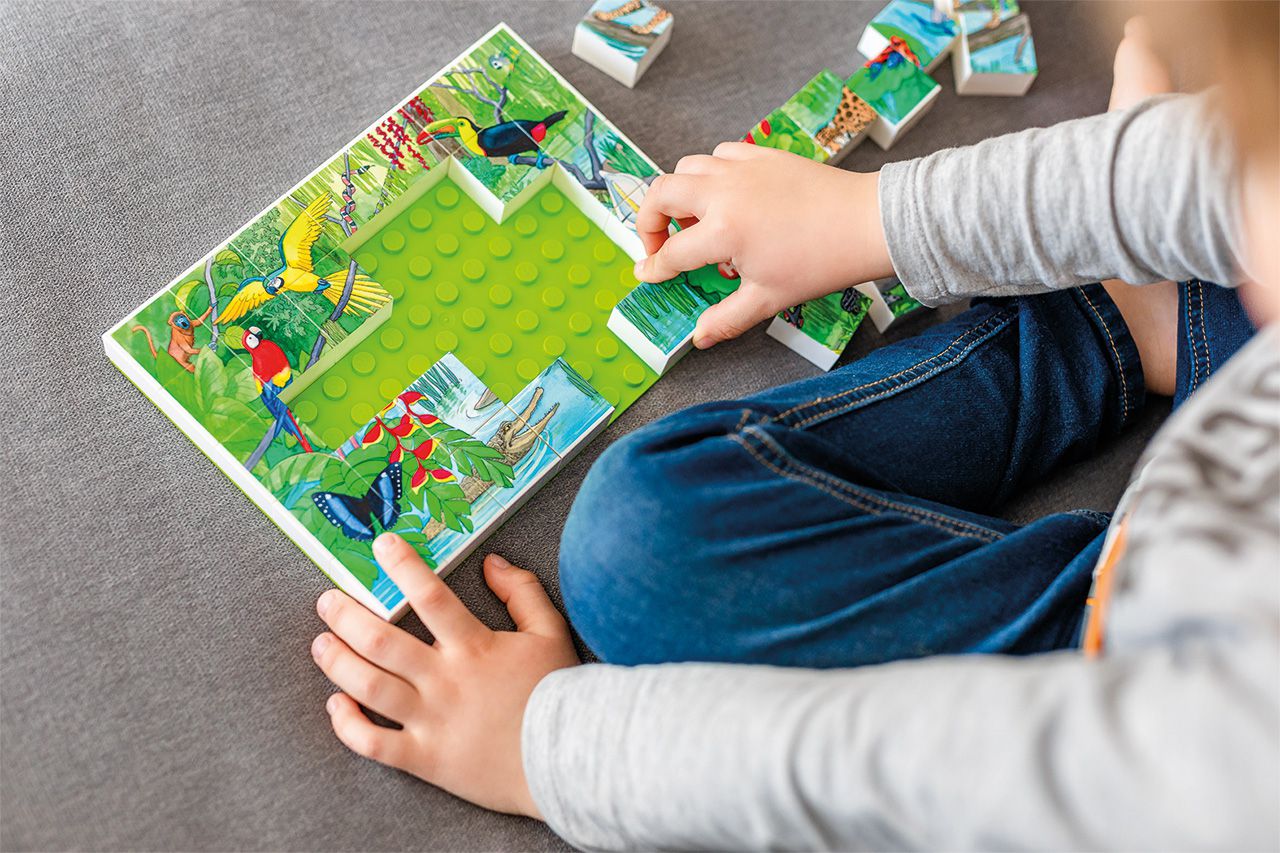 Hubelino Puzzle Tierwelt im tropischen Regenwald