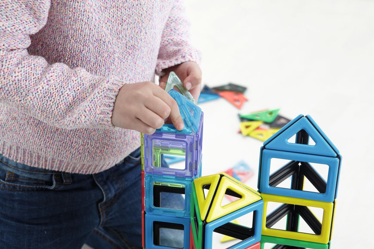 Magnetic Polydron Set E, 64-tlg.