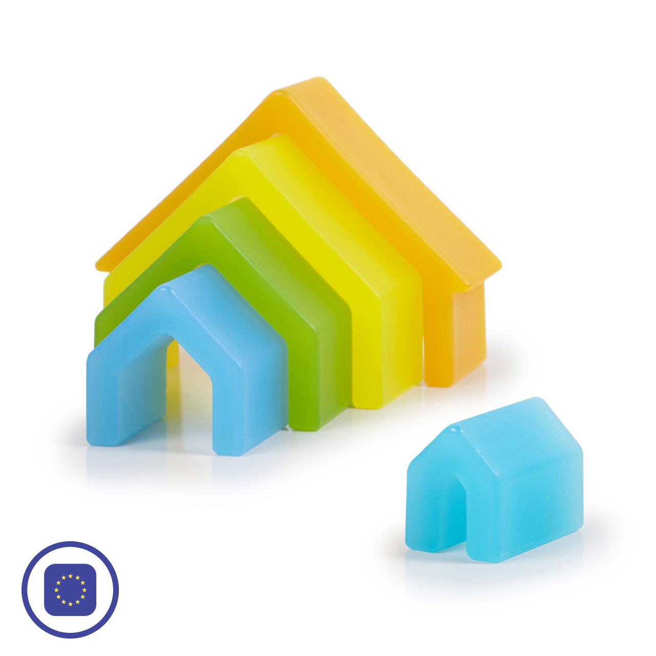 Entdecker Stapelhäuser, pastell 5-tlg.
