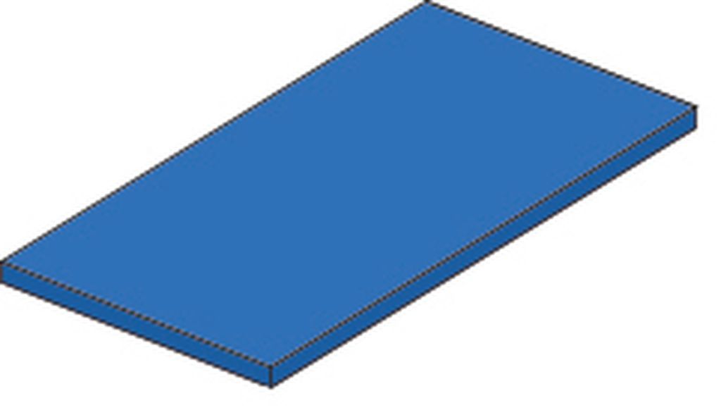 Fallschutzmatte FSM 100 x 100 x 6 cm ohne Besatz