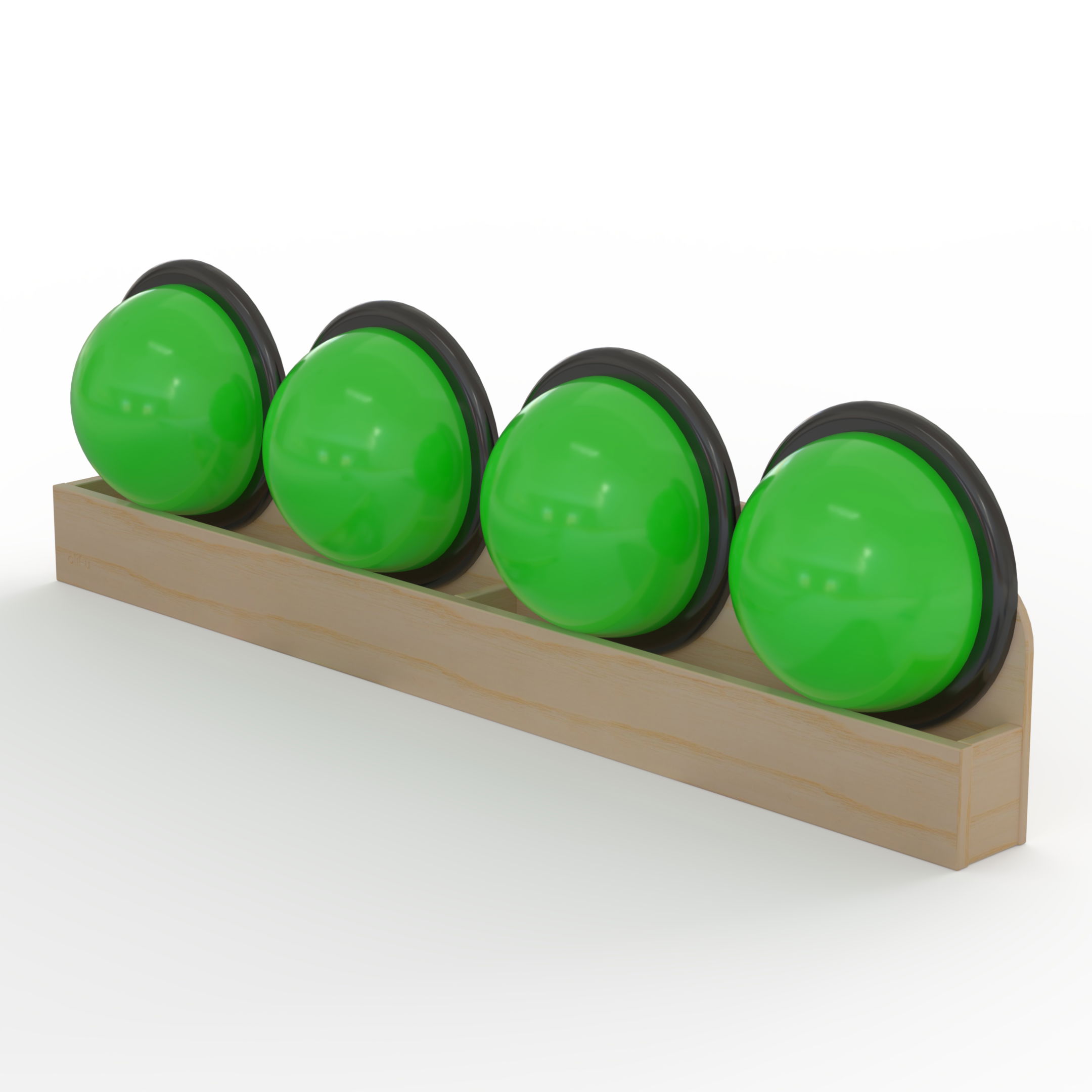 Wandregal für Balancier- und Sportkissen, Länge 180 cm