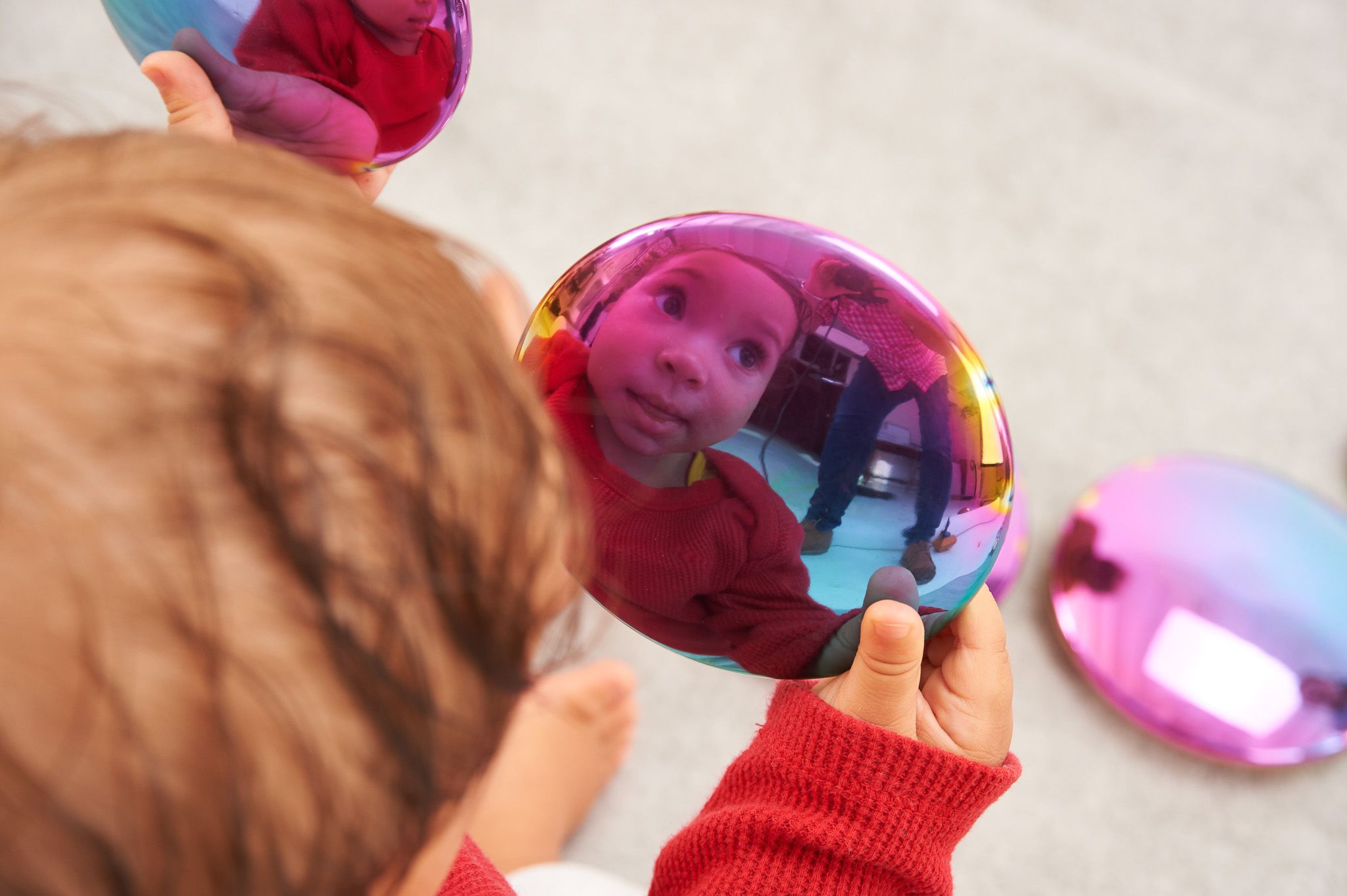 Sensorik- refklektierende Buttons, bunt, 7-tlg.