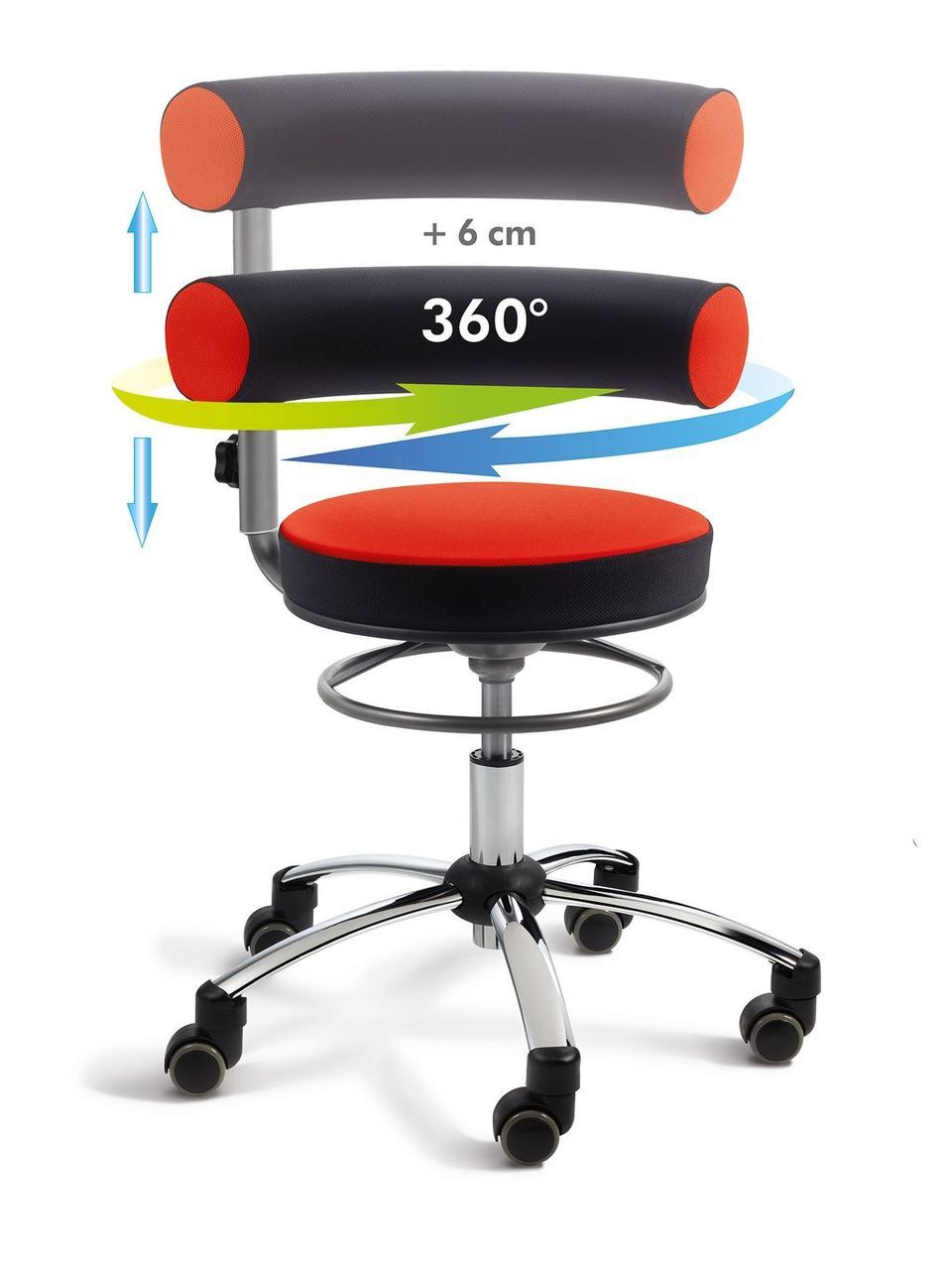 Sanus Gesundheitsstuhl Sitz & Lehne höhenverst. 46-54 cm