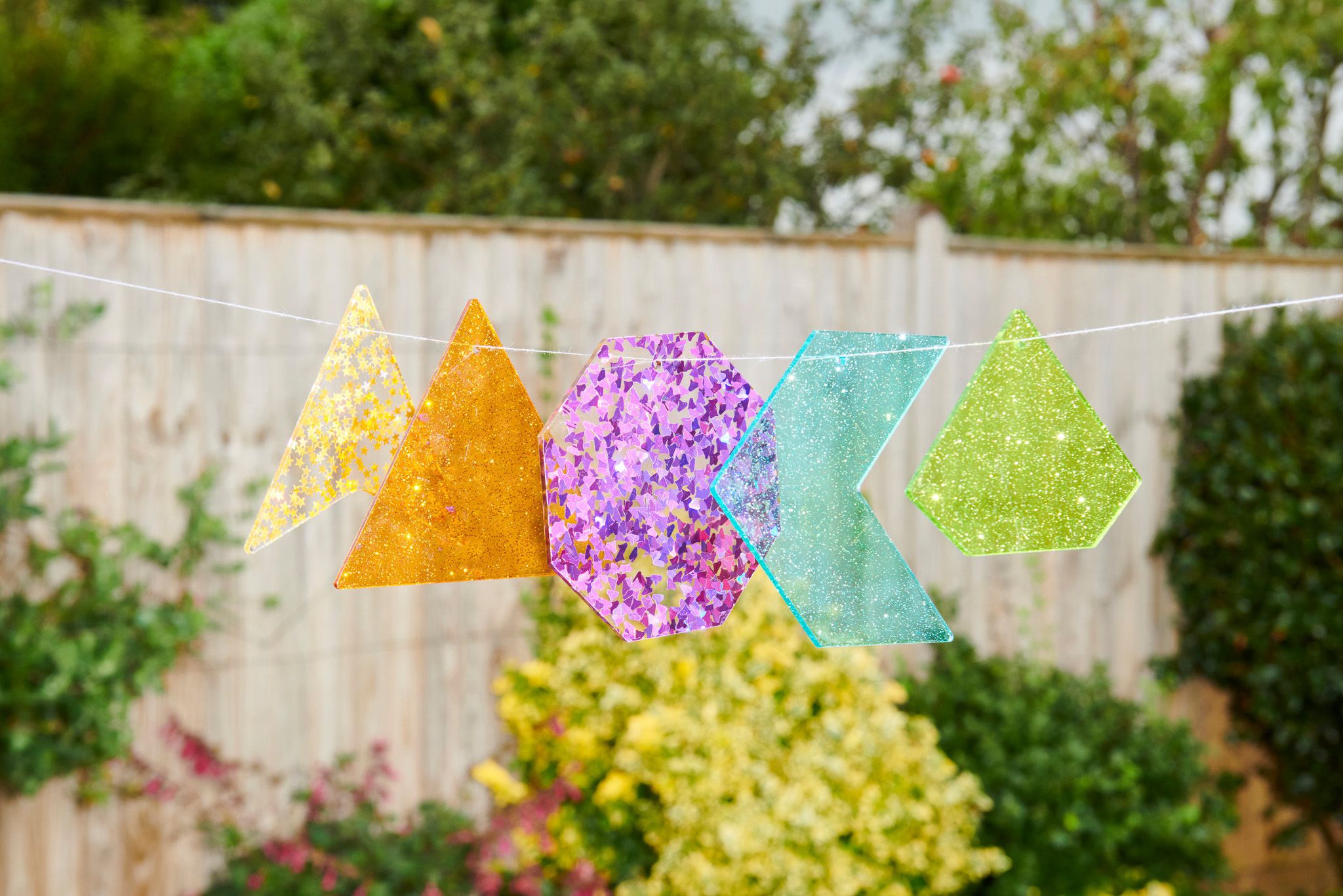 Regenbogen Glitzer Formen