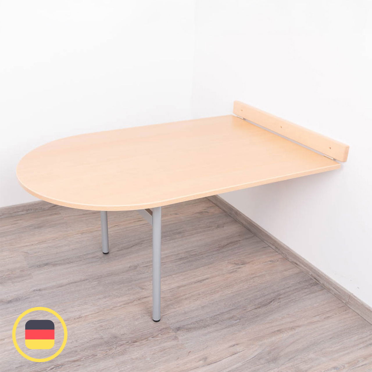 Wandklapptisch, oval