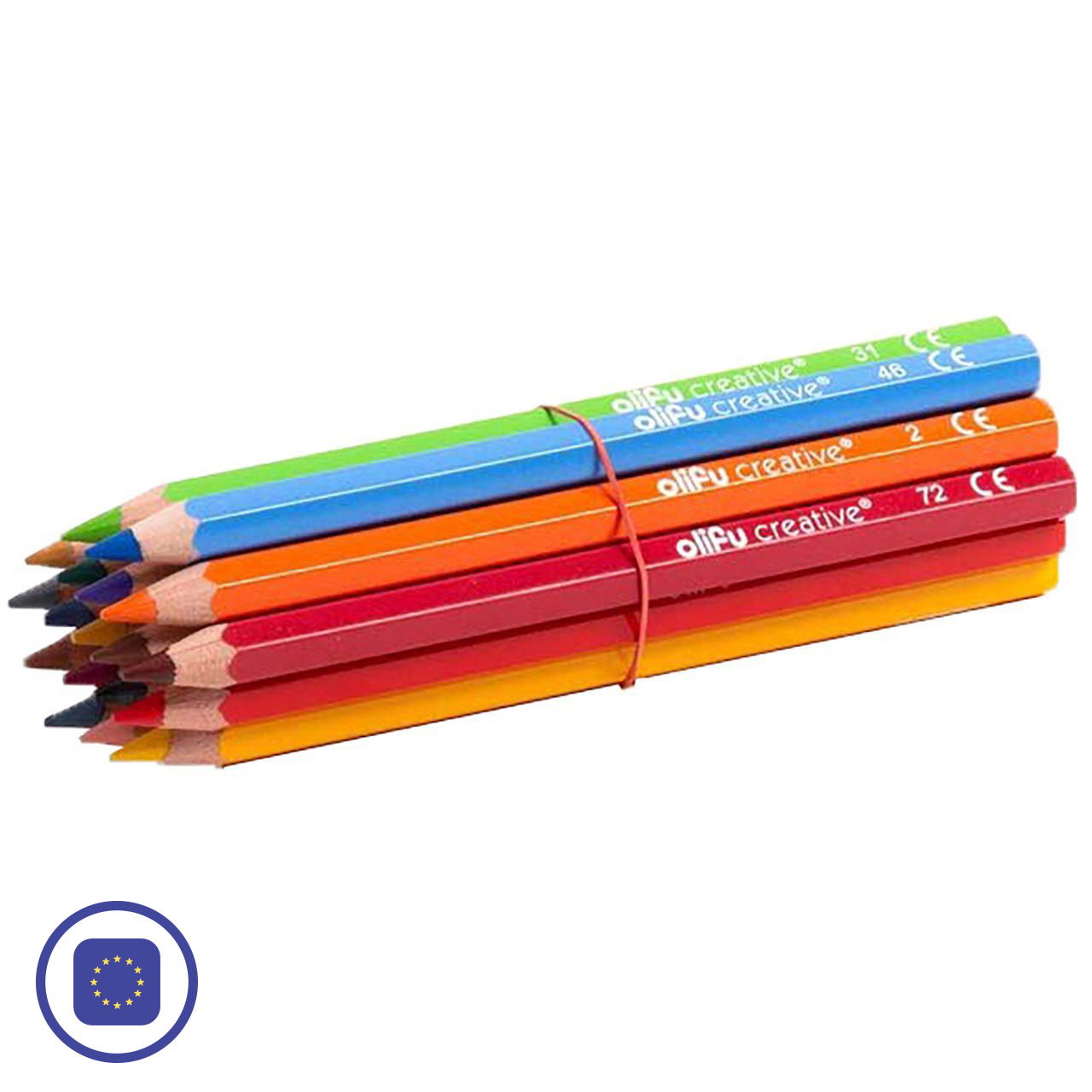 olifu creative Buntstift, gemischt, 18er-Pack