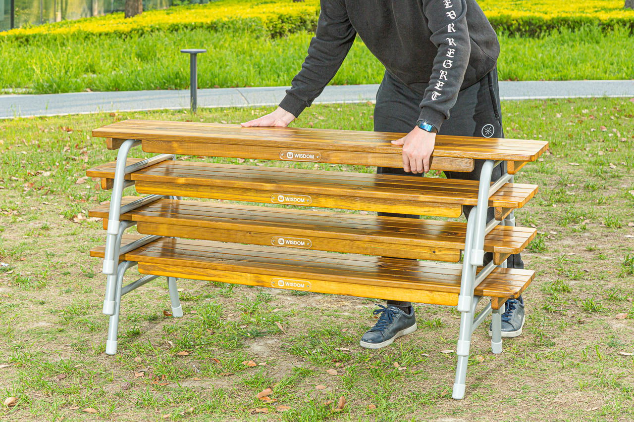 Outdoor Bank, 120 cm stapelbar