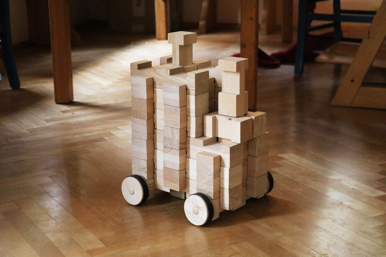 4/4 Bausteine Räder 2er Baustein, 4-tlg.