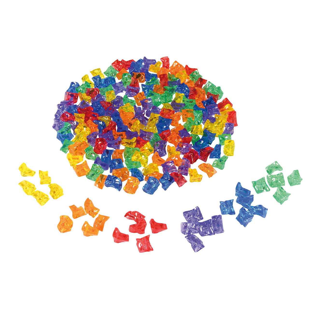 Transparente Steine, 180er-Pack