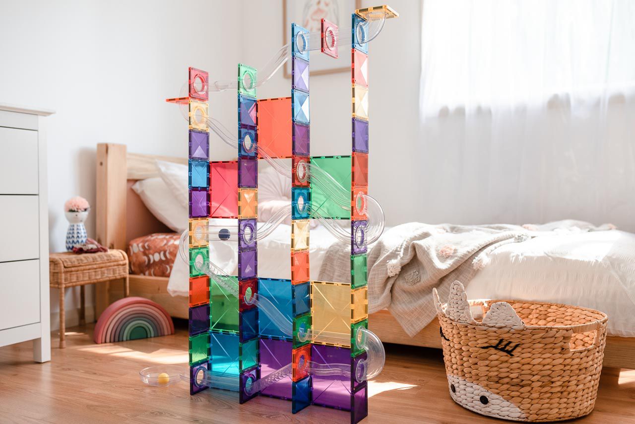 Connetix Ball Run 92er-Pack, Rainbow