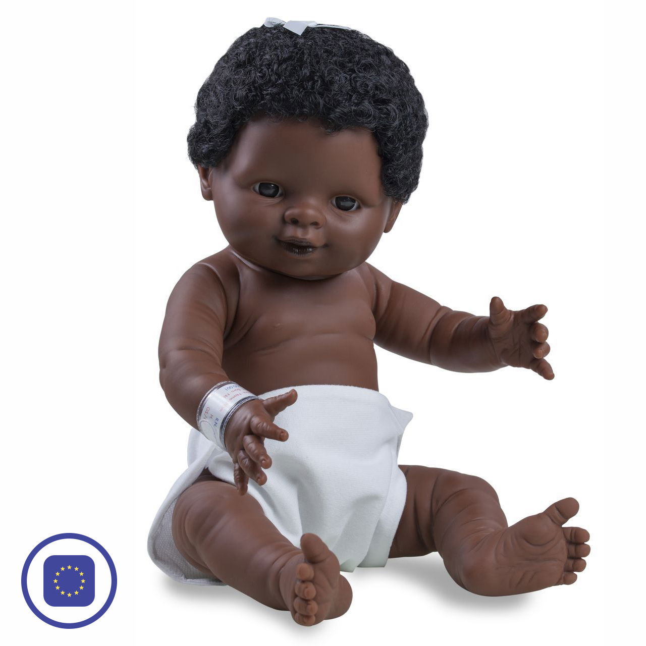 Babypuppe Mädchen dunkelhäutig