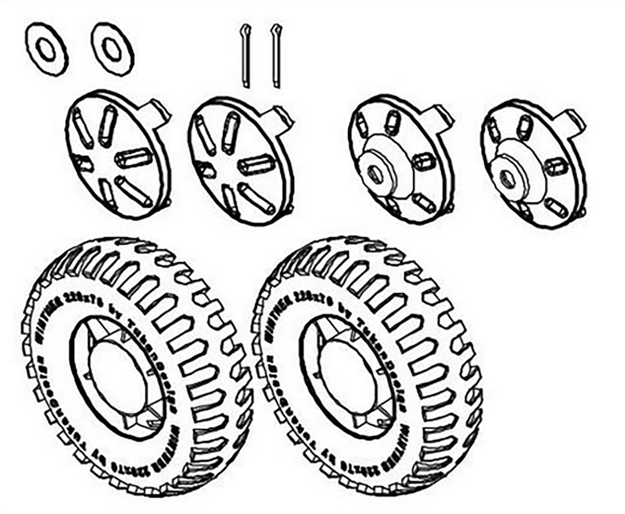 Winther Hinterradset für Zlalom Tricycle 661