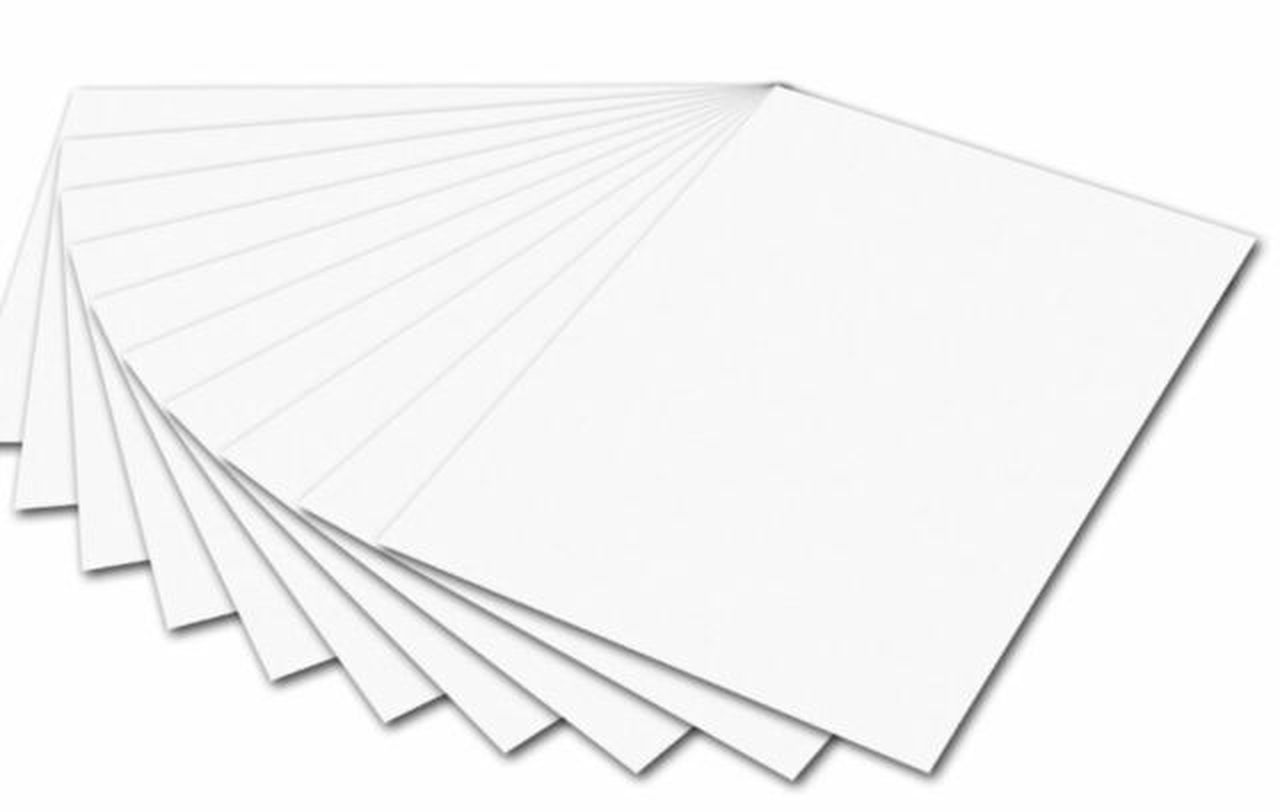 Tonpapier 130g einfarbig, 25 Bg. weiß