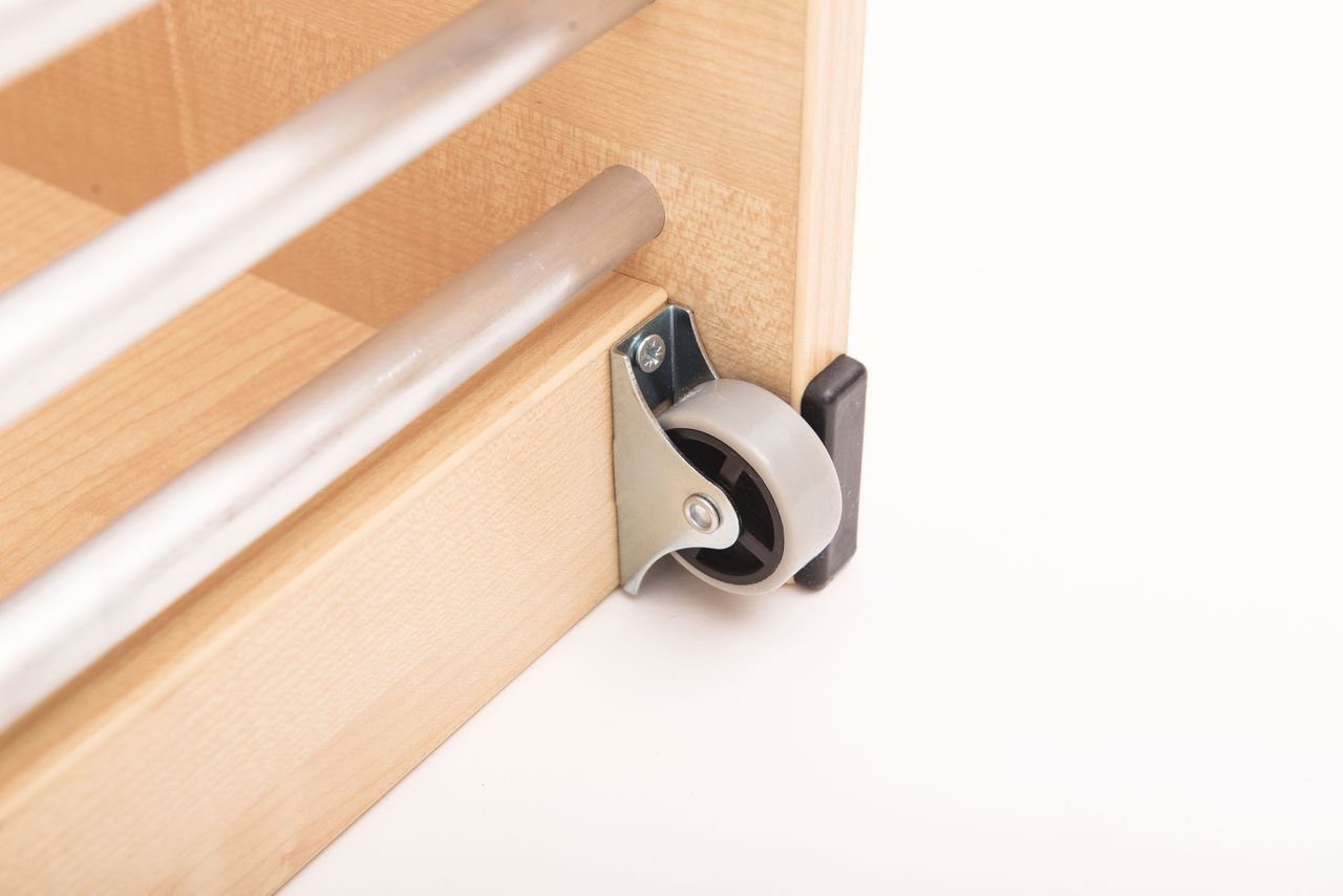 Garderobenschrank 2er ohne Türen mit Sitzbank 31cm